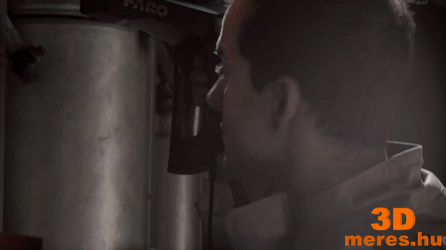 A Faro Freestyle 3D szkenner használat közben